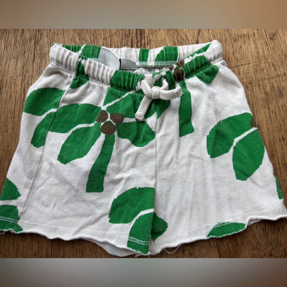 Zara toddler palm tree cotton shorts 9-12 months